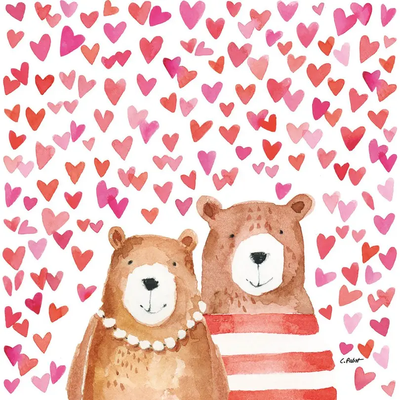 Serviette 20er-Set Love Bears