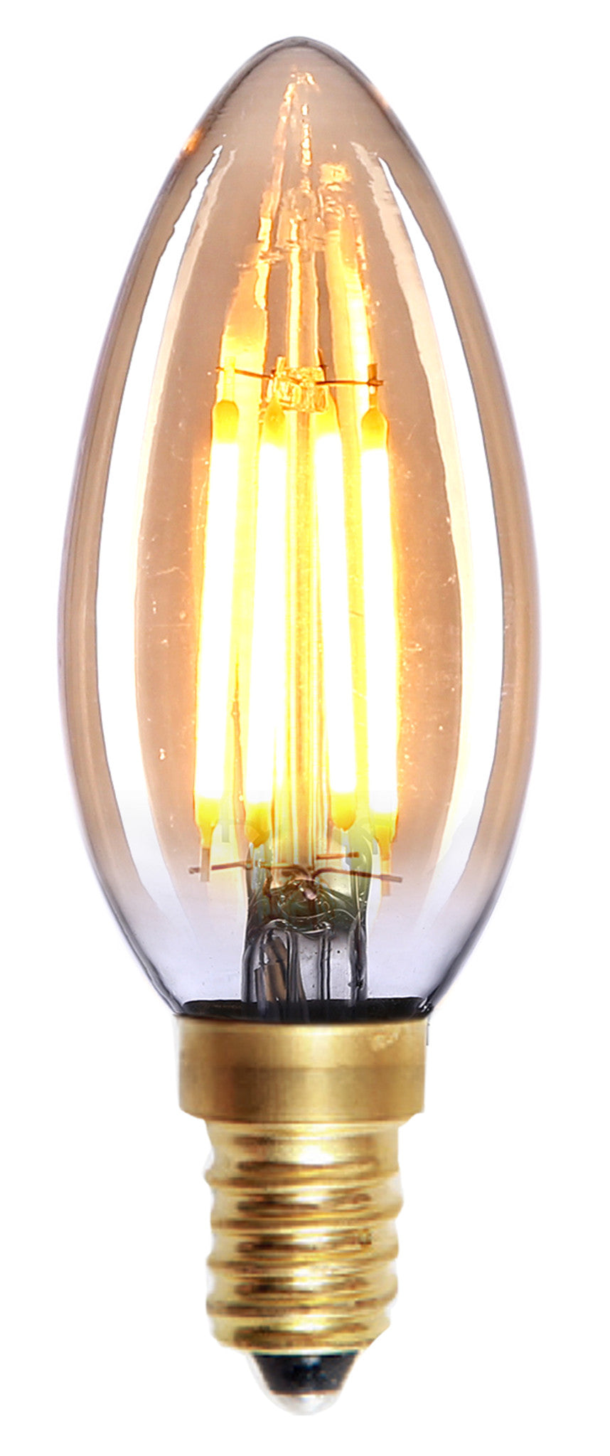 Highlight E14 4Watt Led Gold Dimbaar Kaars