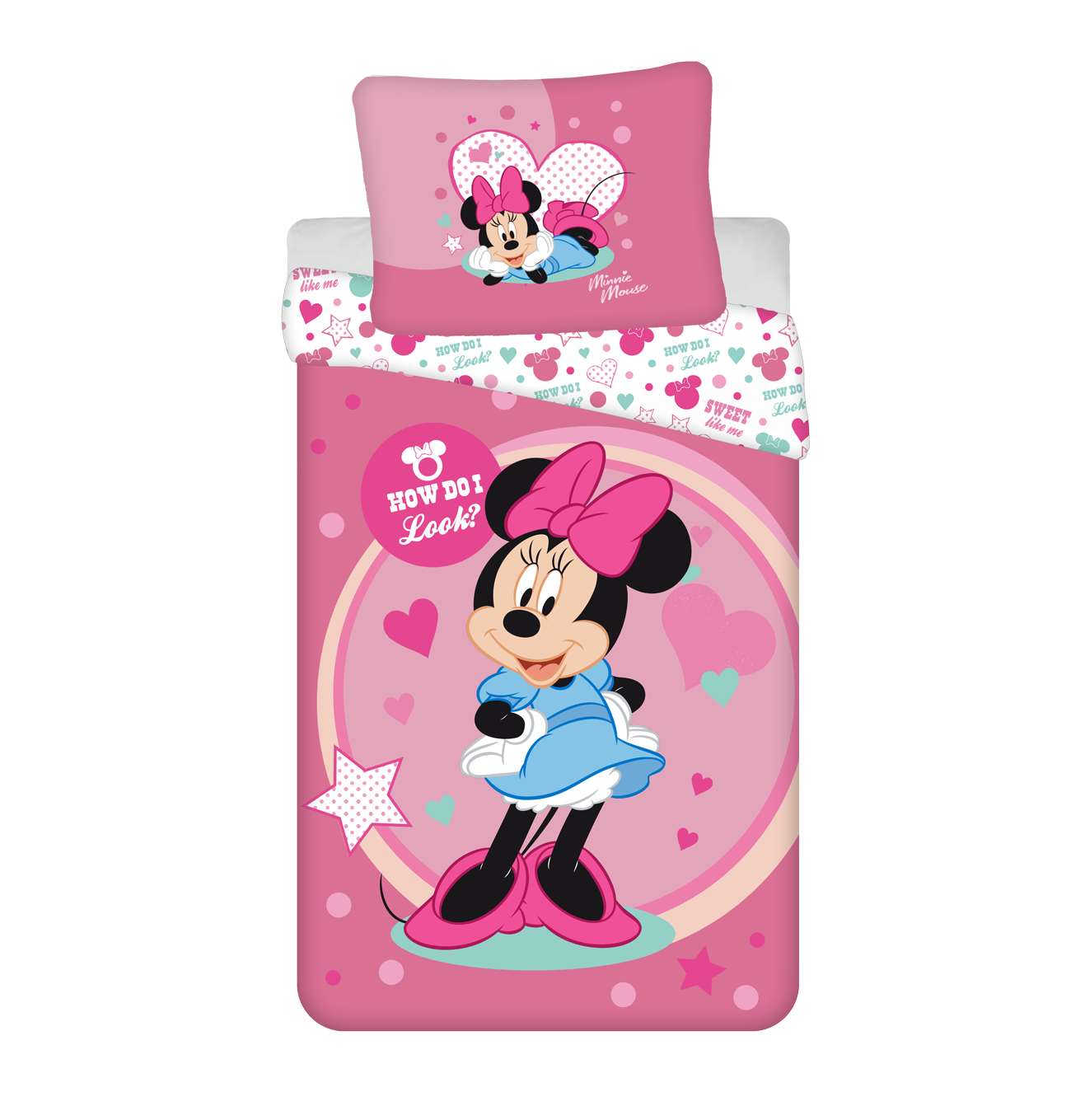 Pościel licencyjna Myszka Minnie 140x200 Jerry Fabrics