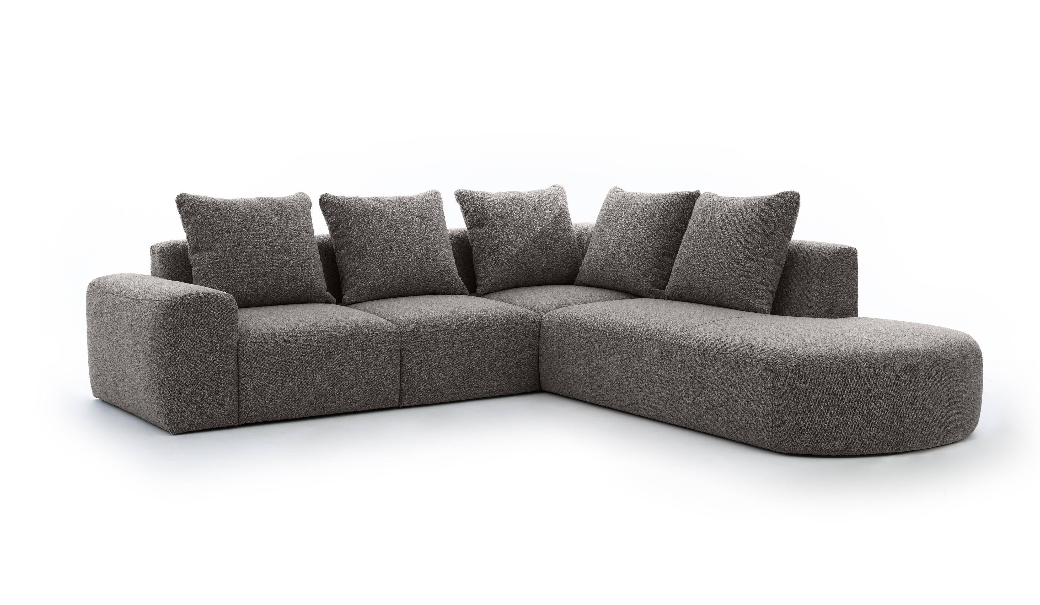 Hoekbank Arrezzo Big rechts bouclé