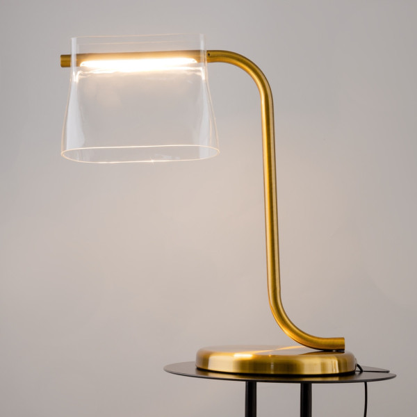 Lampa stołowaCabaret złoto-przezroczysty LED 8W wys:48,5cm Maytoni