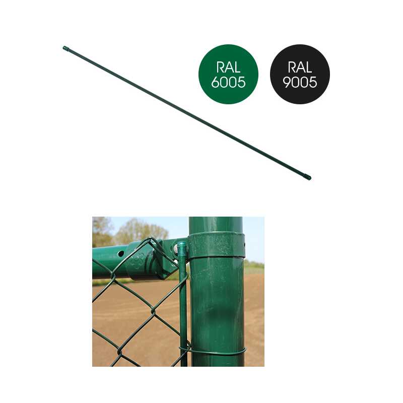 Barre de tension pour clôture verte 125 cm GIARDINO