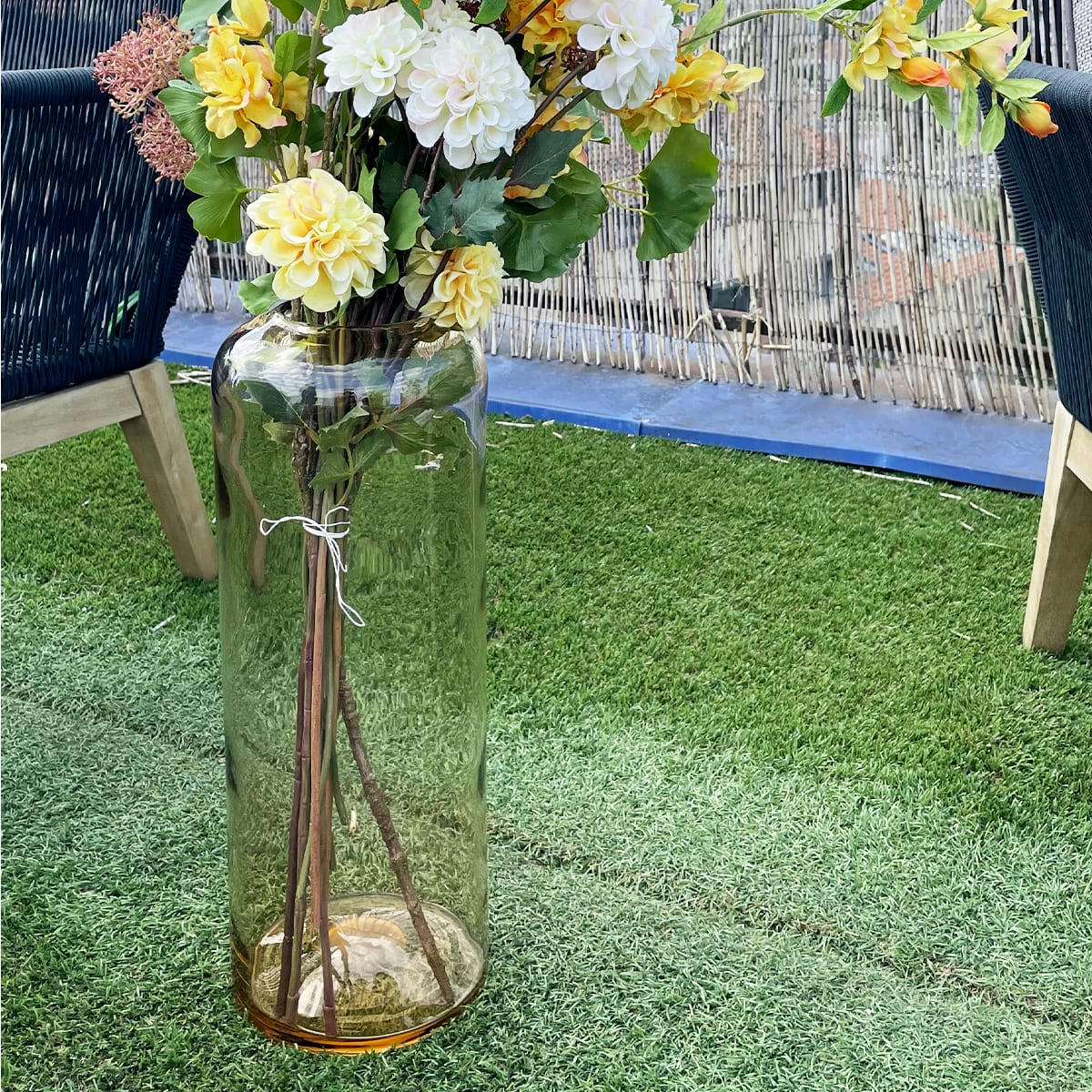 TULLIA - Vase Tullia en verre H48cm