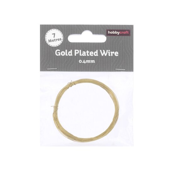 Gold-Plated Wire 0.4mm x 7m