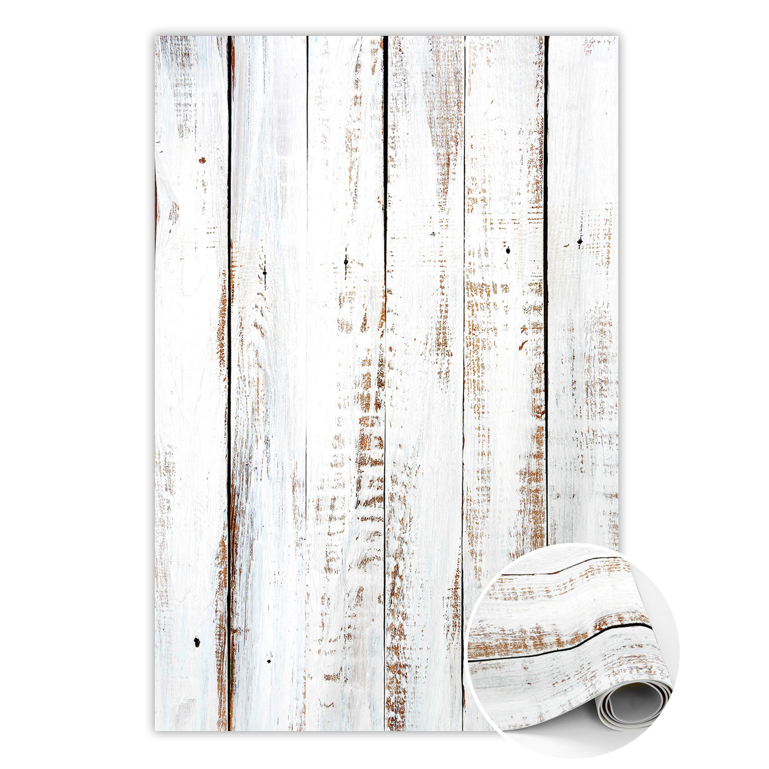 Dywan winylowy do wnętrza domu 60x90 cm - Drewno rustykalne