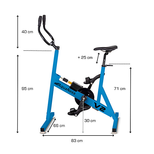 Aquaness - Aquabike V2 - Vélo de piscine