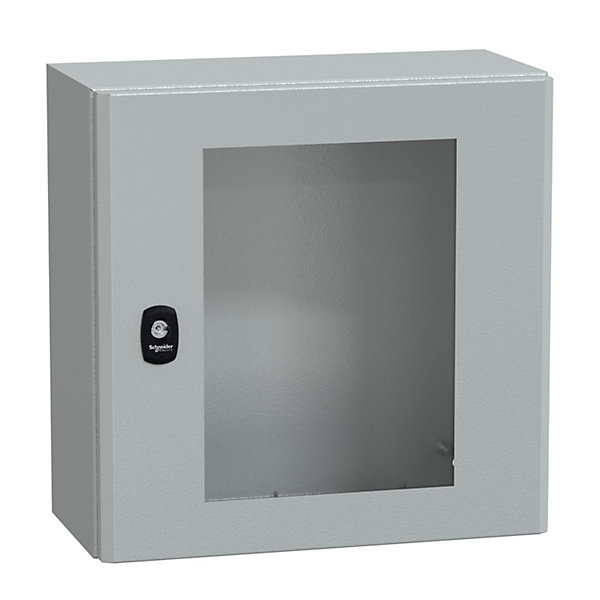 Nsys3d4420t Coffret Métallique étanche Ip66 - 400x400x200 - Porte Vitrée - Spacial S3d - Schneider Electric