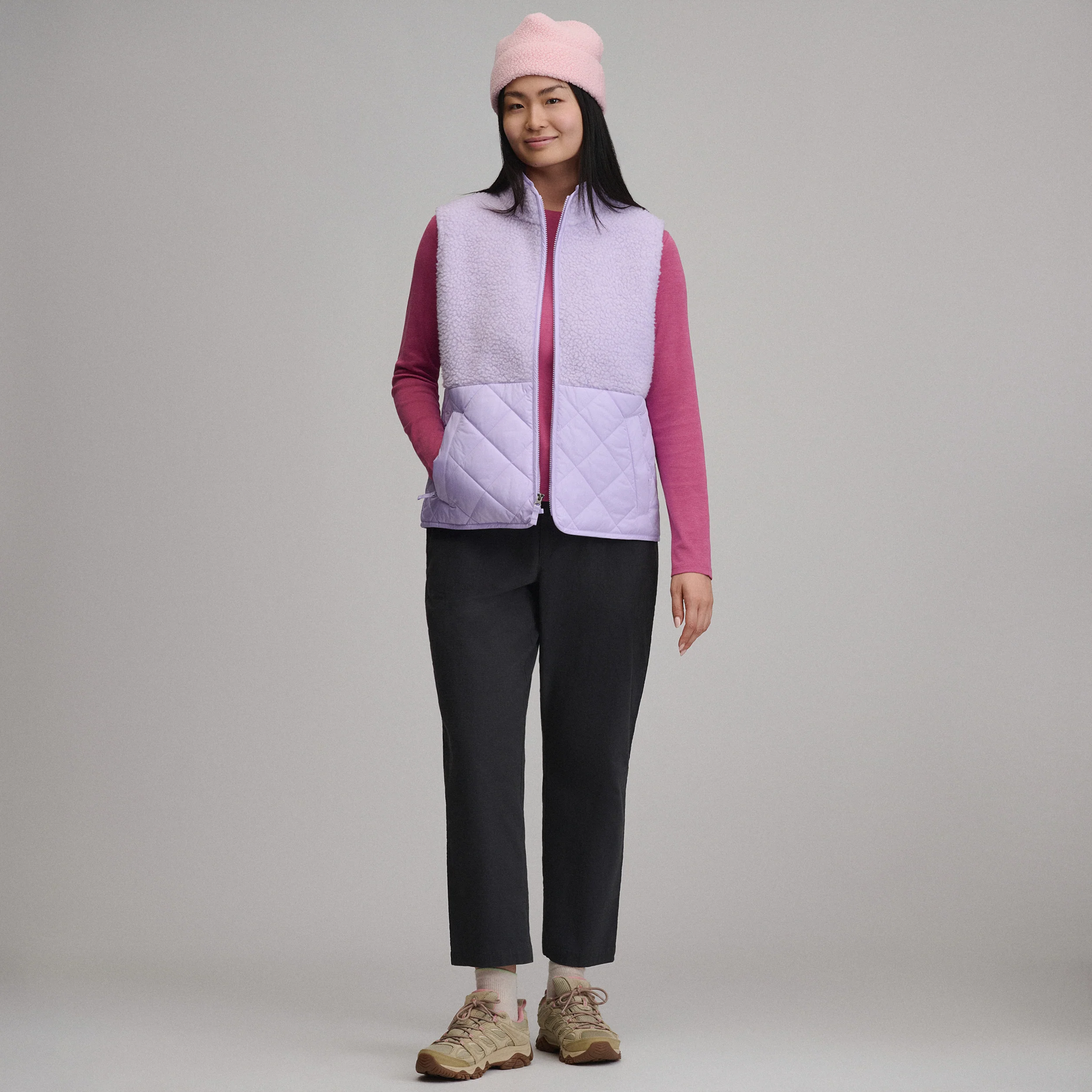 Women's Wander Mixed Media Fleece Vest