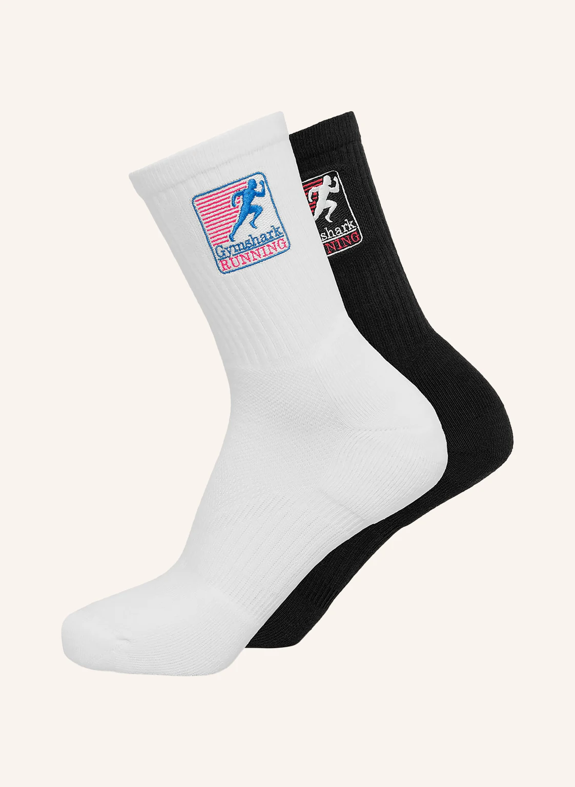 GYMSHARK 2er-Pack Laufsocken GRAPHIC CREW