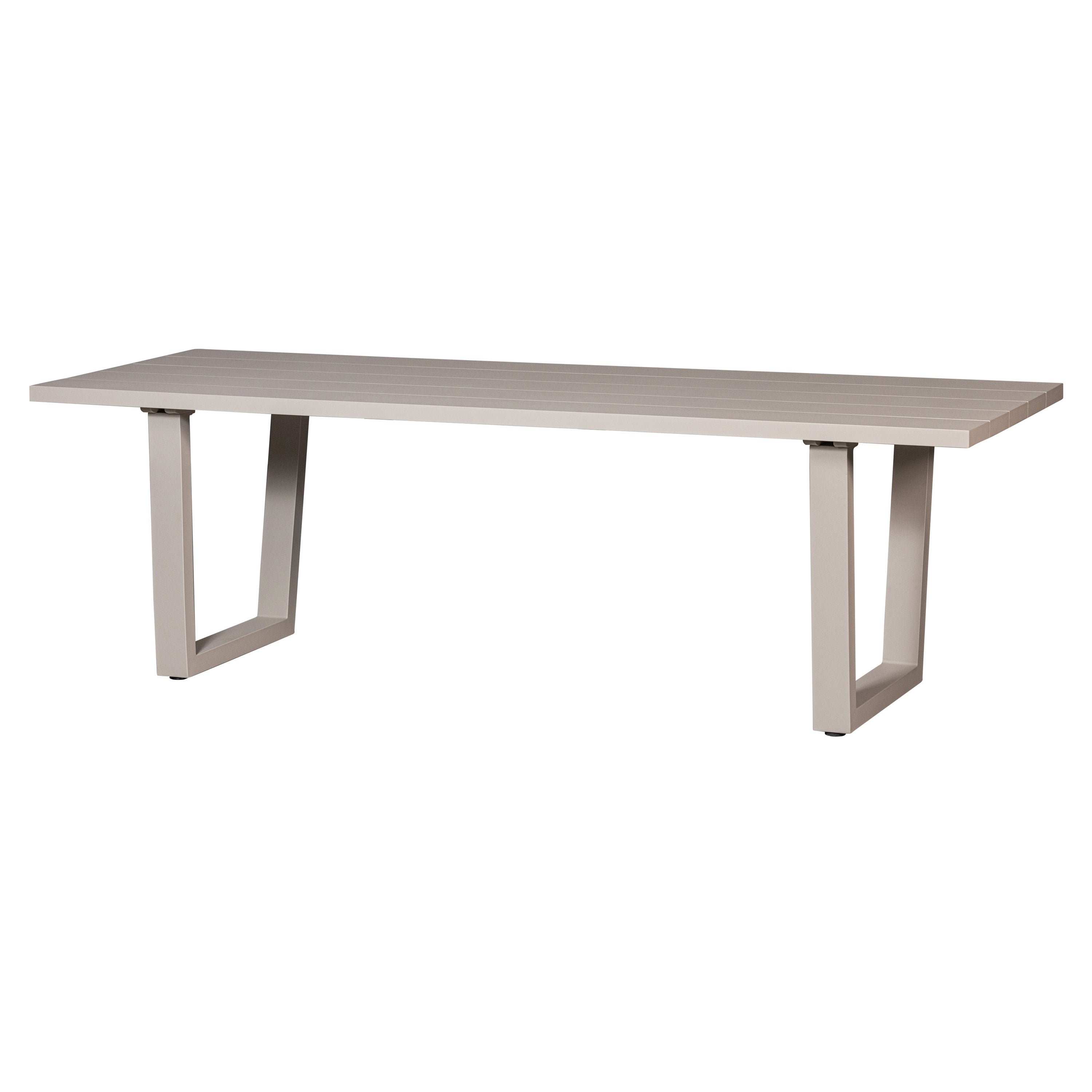 WOOOD Eettafel Bear - Aluminium - Zand - 75x240x87