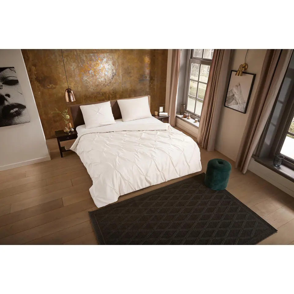 Pure Dekbedovertrek Luxe Chesterfield Licht Zand-1-persoons (140 x 200/220 cm)