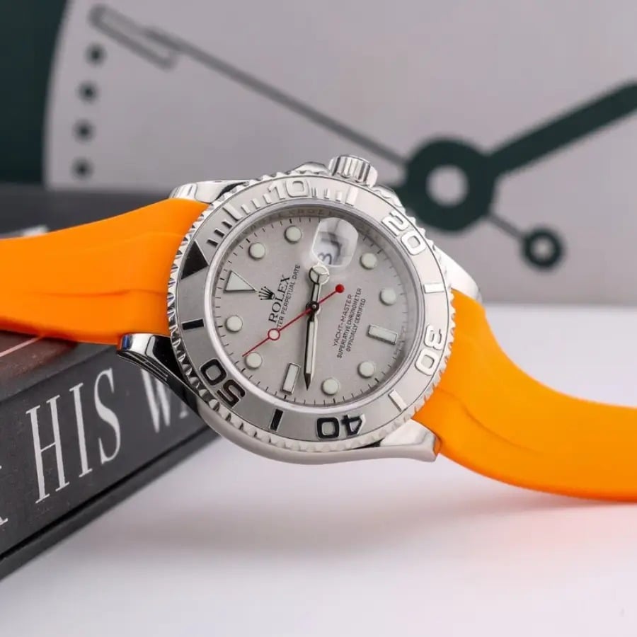 Rolex – Yacht-Master –  Rubber Strap – Orange