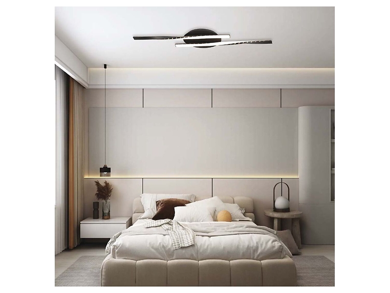 Lampa sufitowa VT-7788 LED metalowa czarna