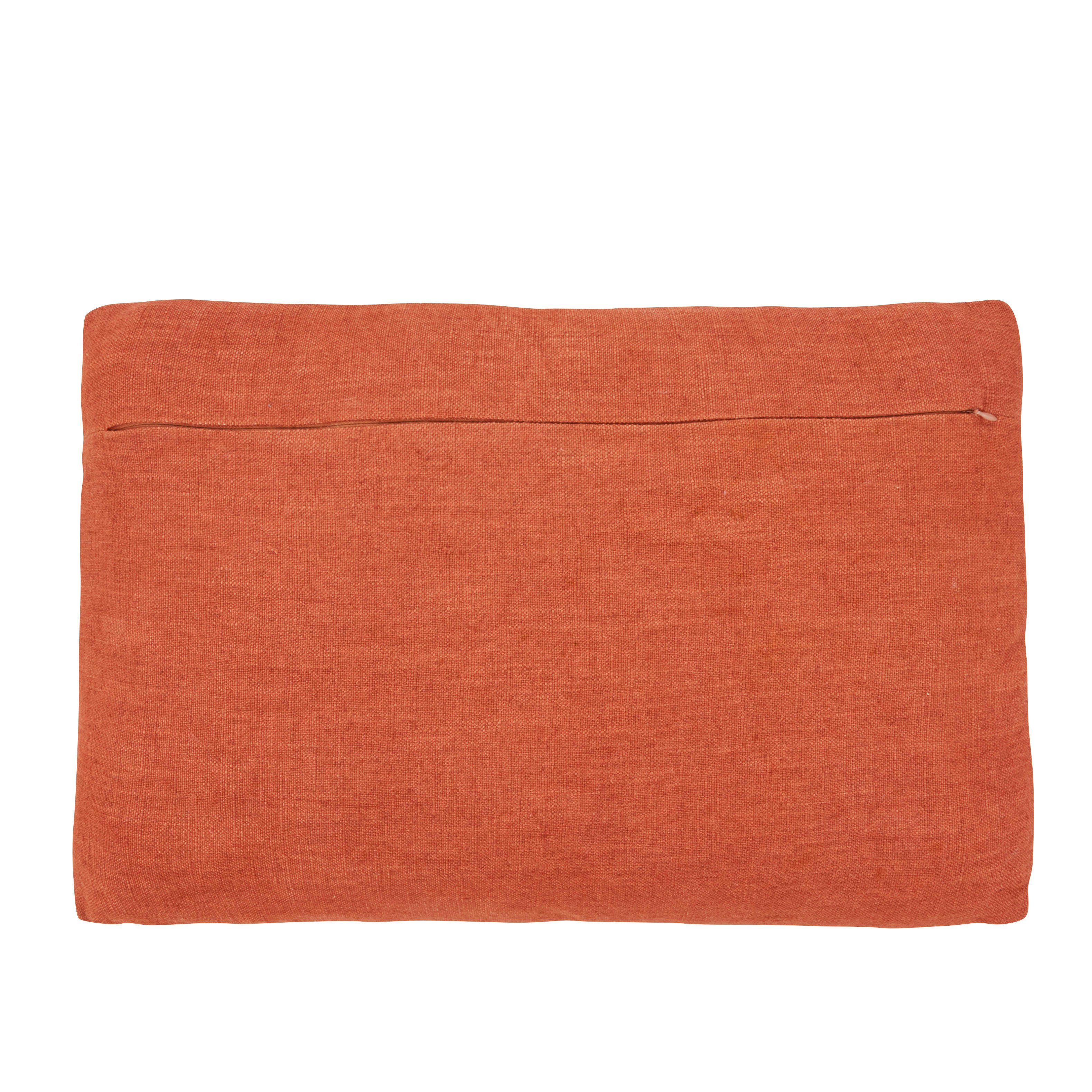 BERJA - Coussin tissé terracotta 40x60