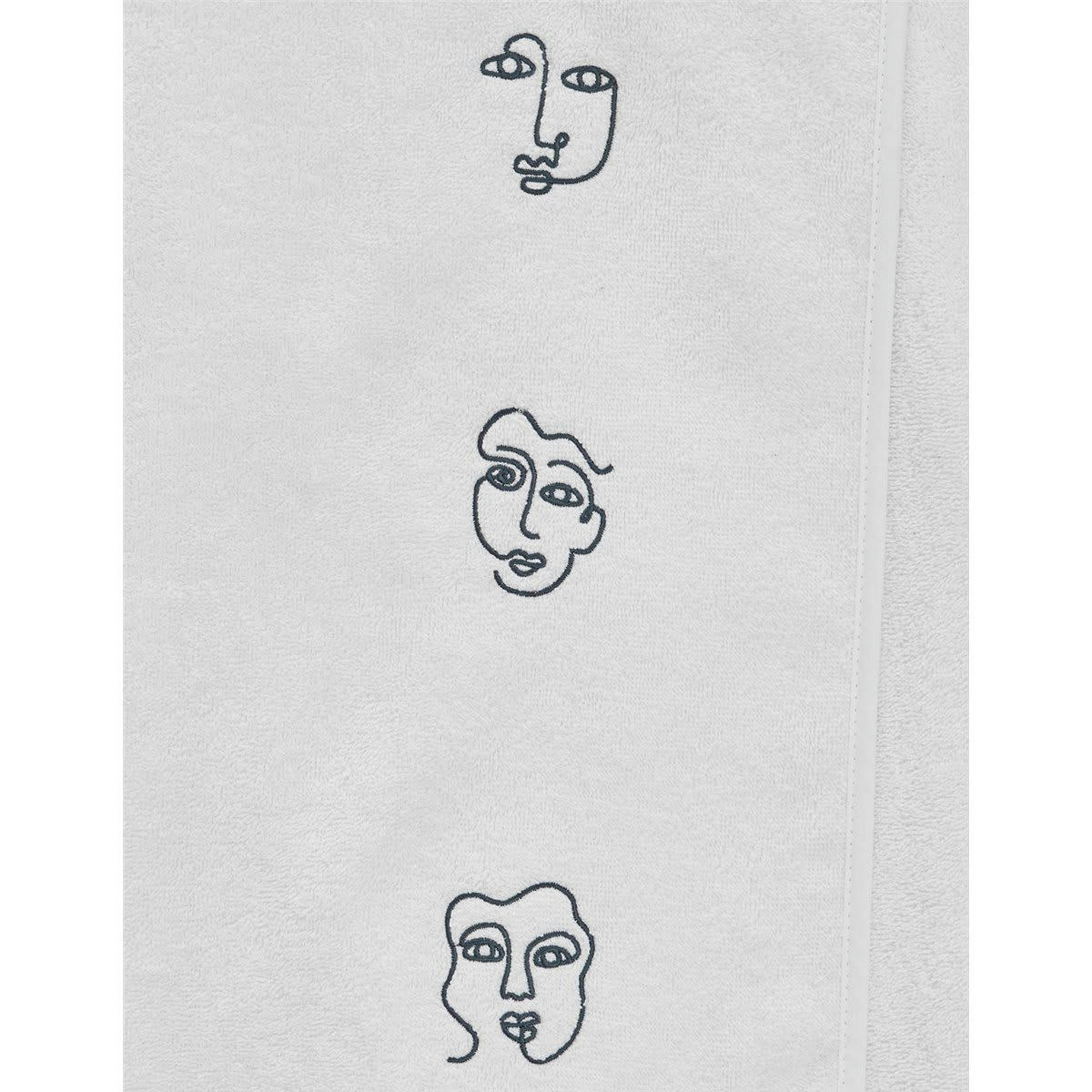 VISAGES - Paréo de bain en coton Blanc Taille unique