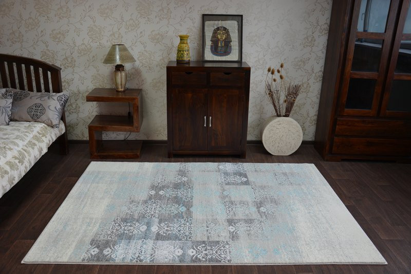 Dywan AKRYL PATARA 0146 L.Sand/Turquise 80x150 cm