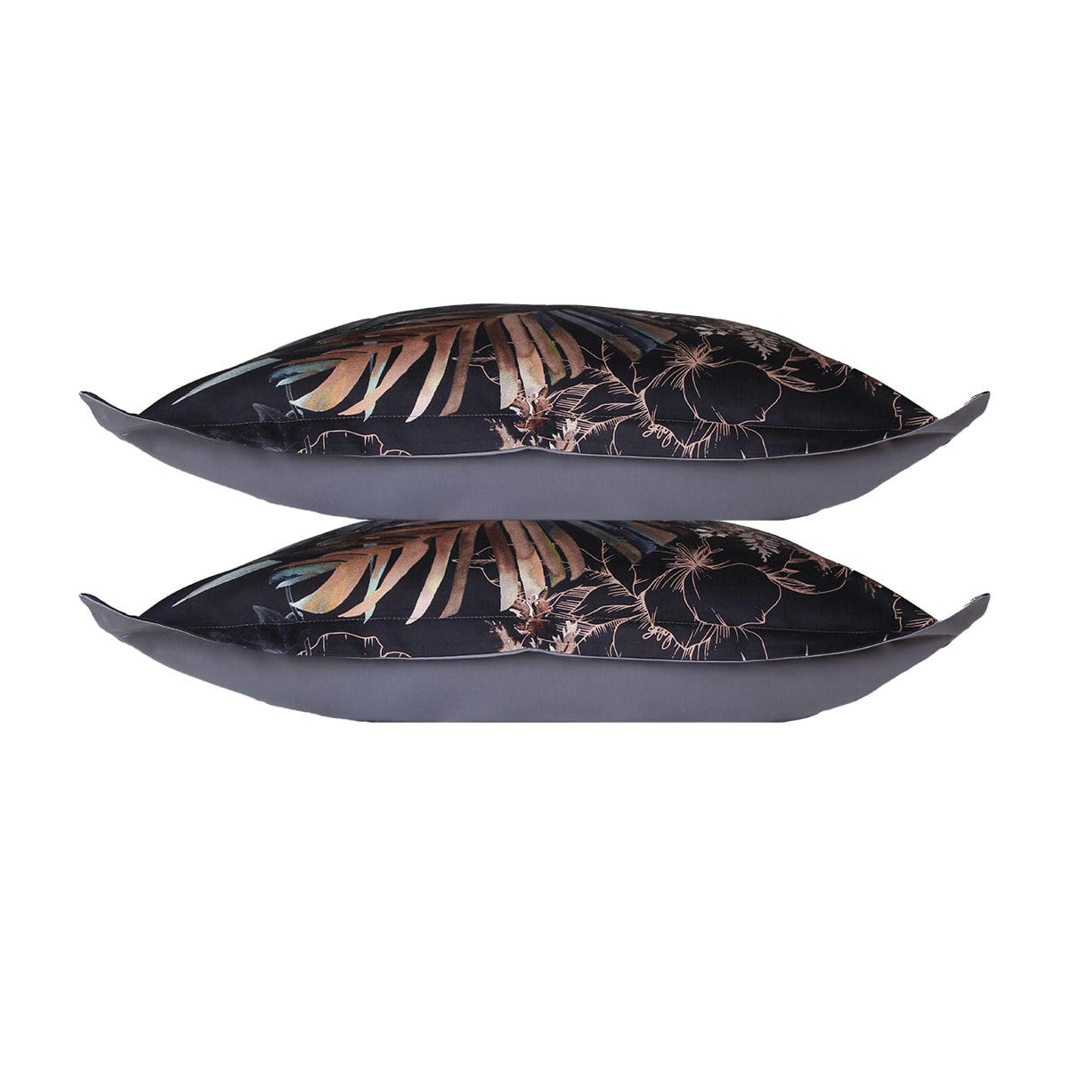 TUCHAN - Lot de 2 Taies d'oreiller 50x70 cm satin de coton