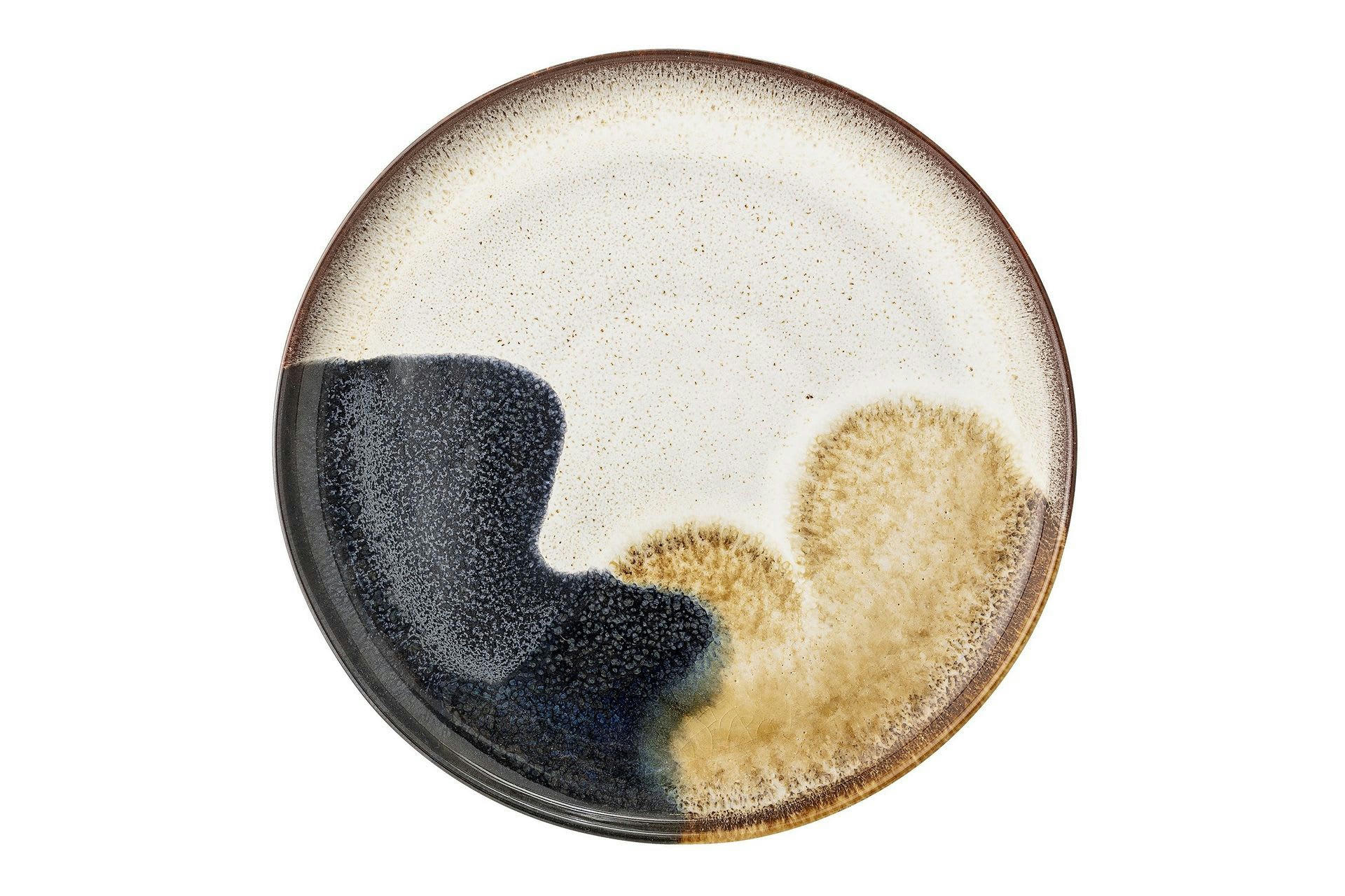 JULES - Grande assiette en grès beige