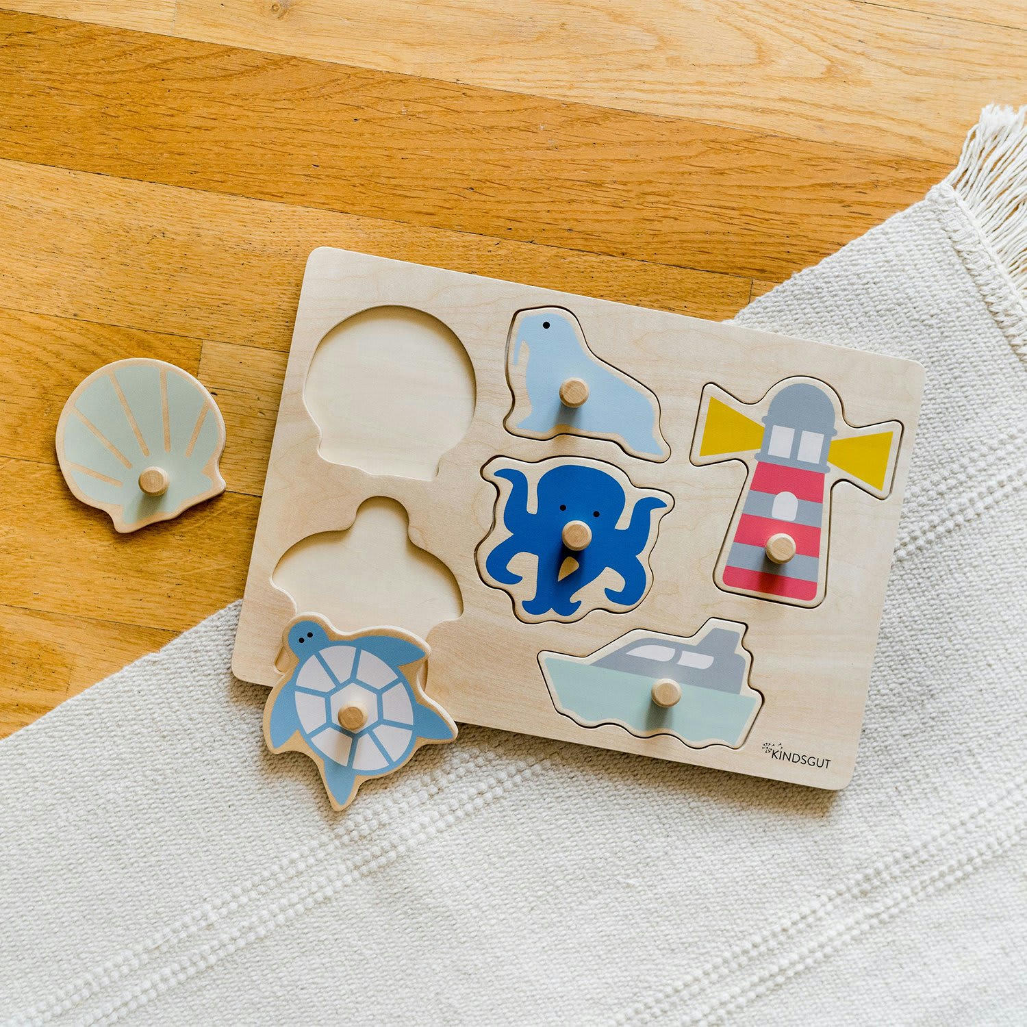 - Plug-in puzzle Océan en bois