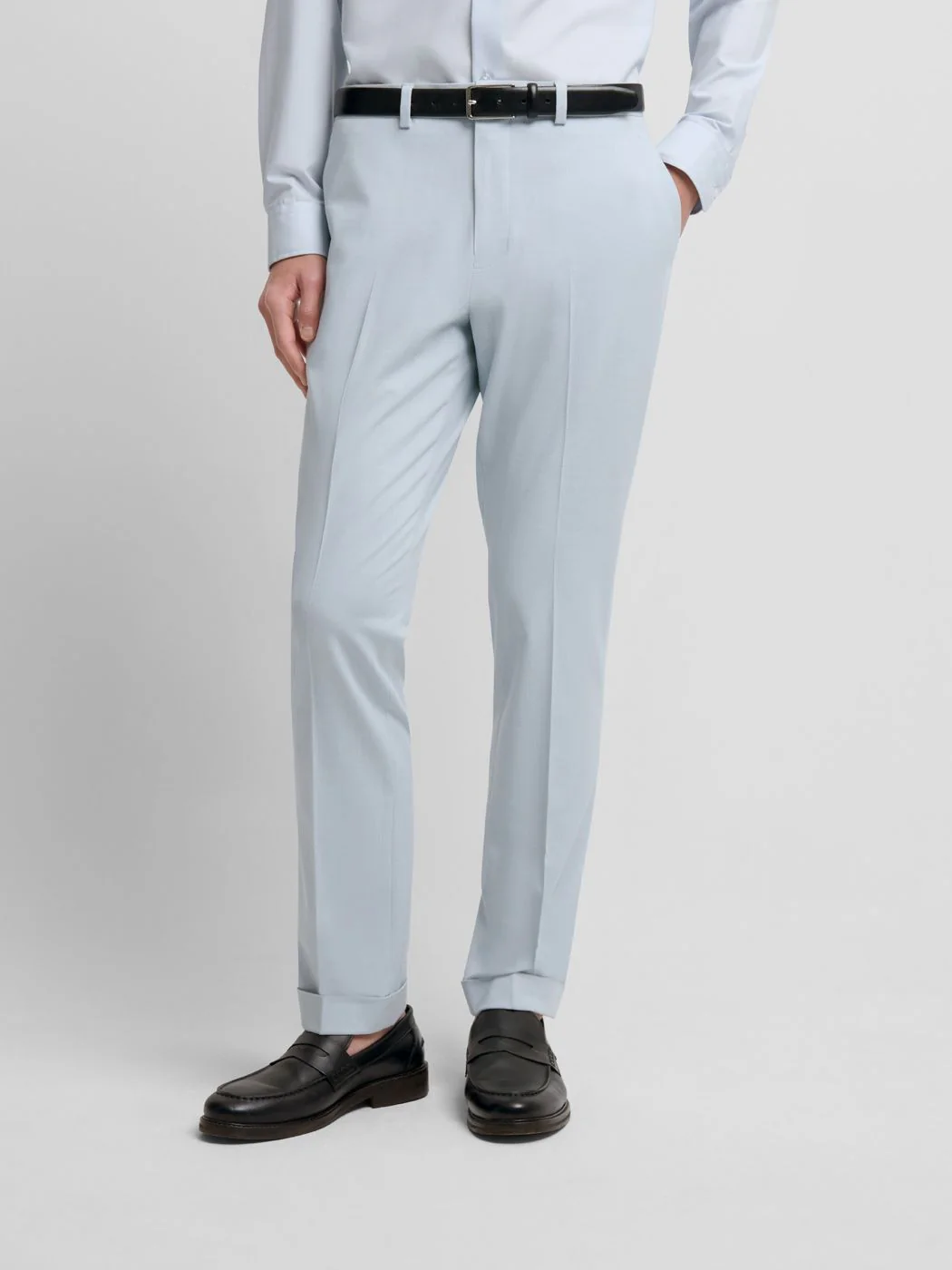 Costume 2 pièces slim bleu clair