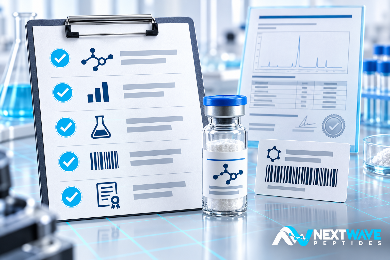 NextWave Peptides product record and U.S. warehouse fulfillment overview