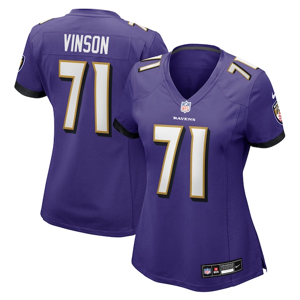 Carson Vinson Baltimore Ravens Nike Women's Team Game Jersey -  Purple