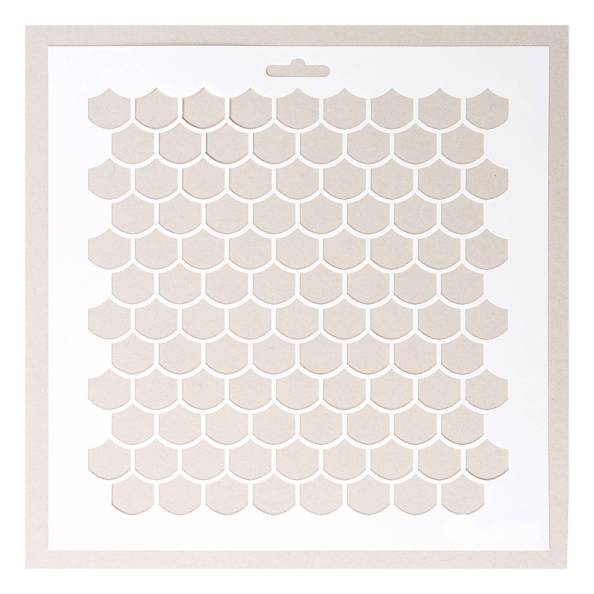 Mermaid Scales Stencil 25cm x 25cm