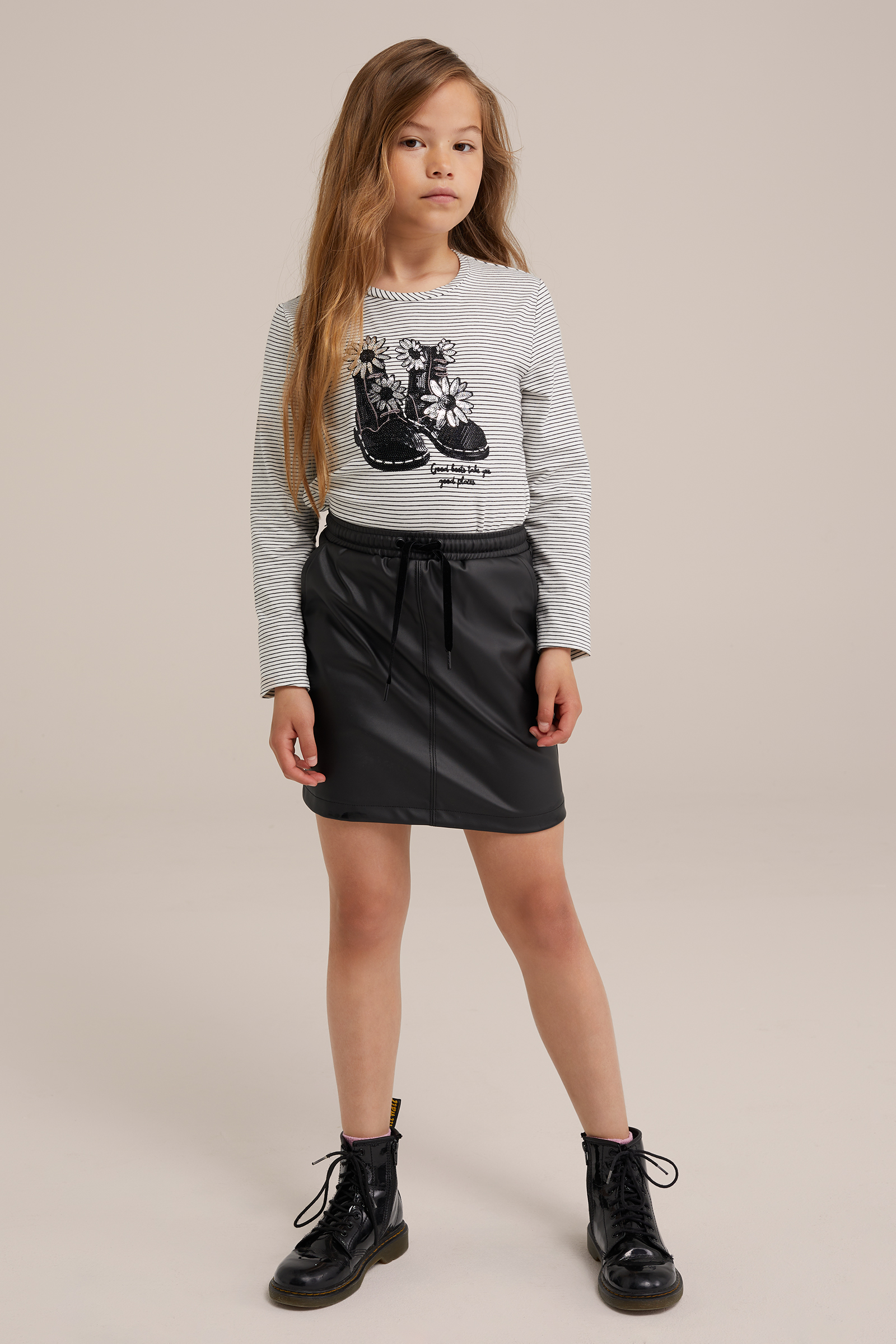 Meisjes rok van imitatieleer