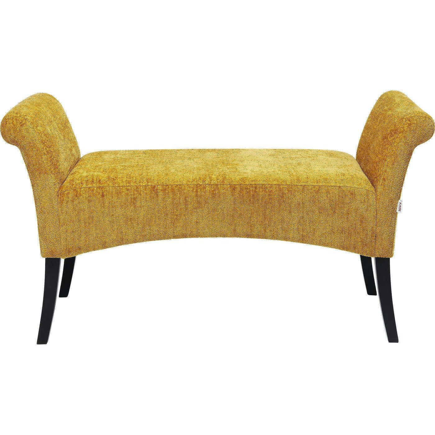 MOTLEY - Banc 2 places jaune et hêtre massif