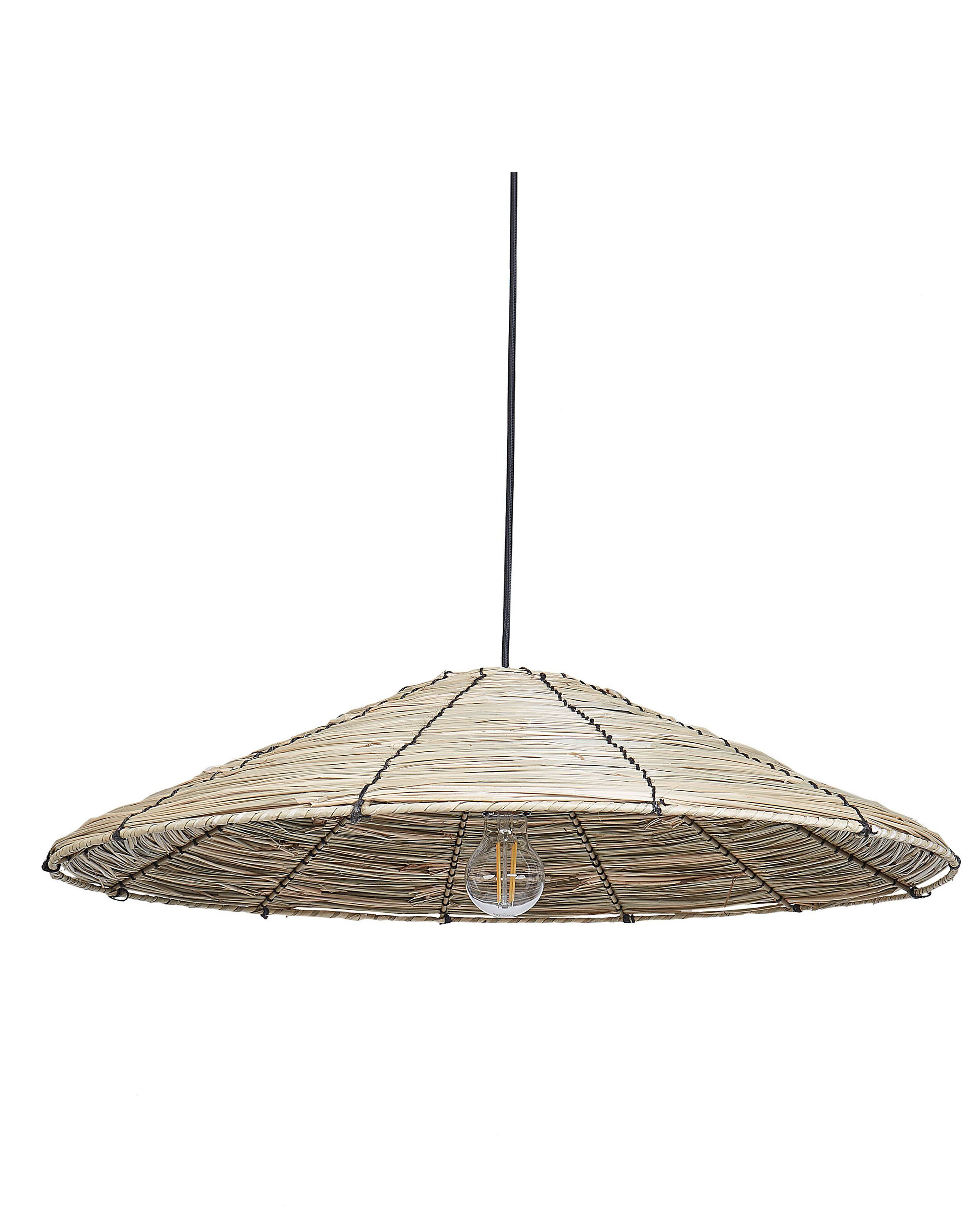 Lampa wisząca sufitowa trawa morska naturalna