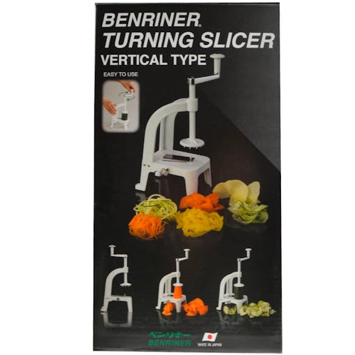 Benriner Vertical White Turning Vegetable Slicer Sharp Adjustable Blades Fruit Gardinsh