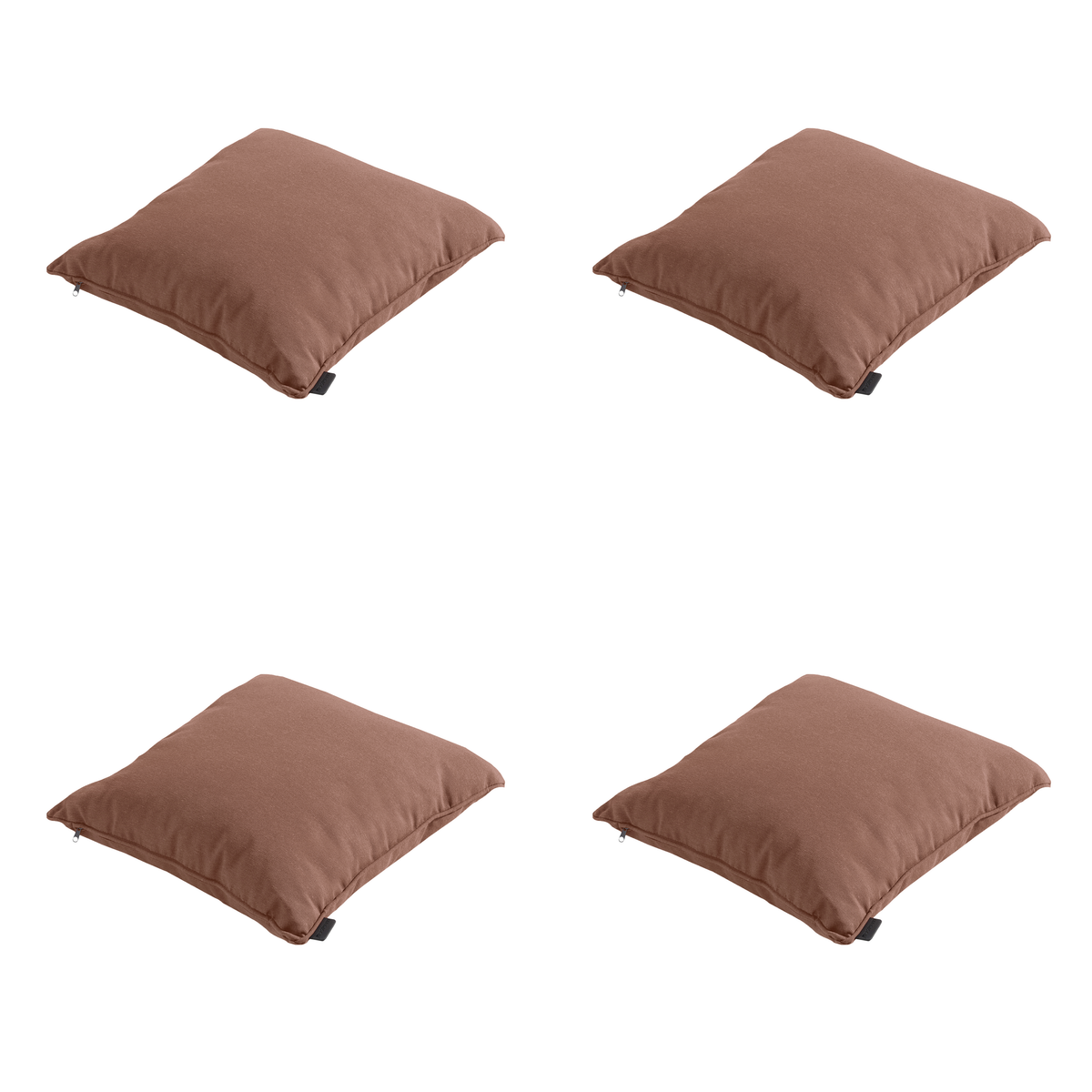 Madison sierkussen Panama - bruin - 45x45x10cm - set van 4