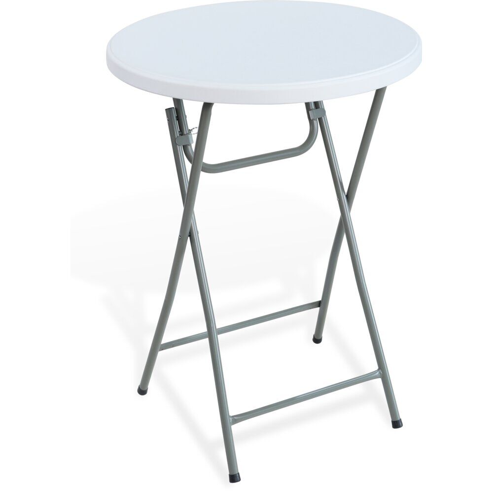 Table bar de jardin Fiesta blanc Ø80xH110cm