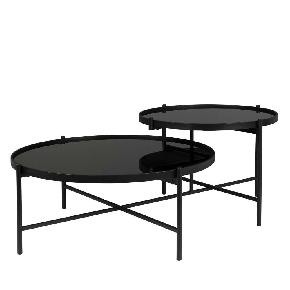 LI - Table basse en métal noir