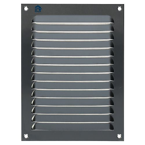 Grille à persienne 436 largeur 150mm hauteur 200mm anodisé argent - RENSON - 16253