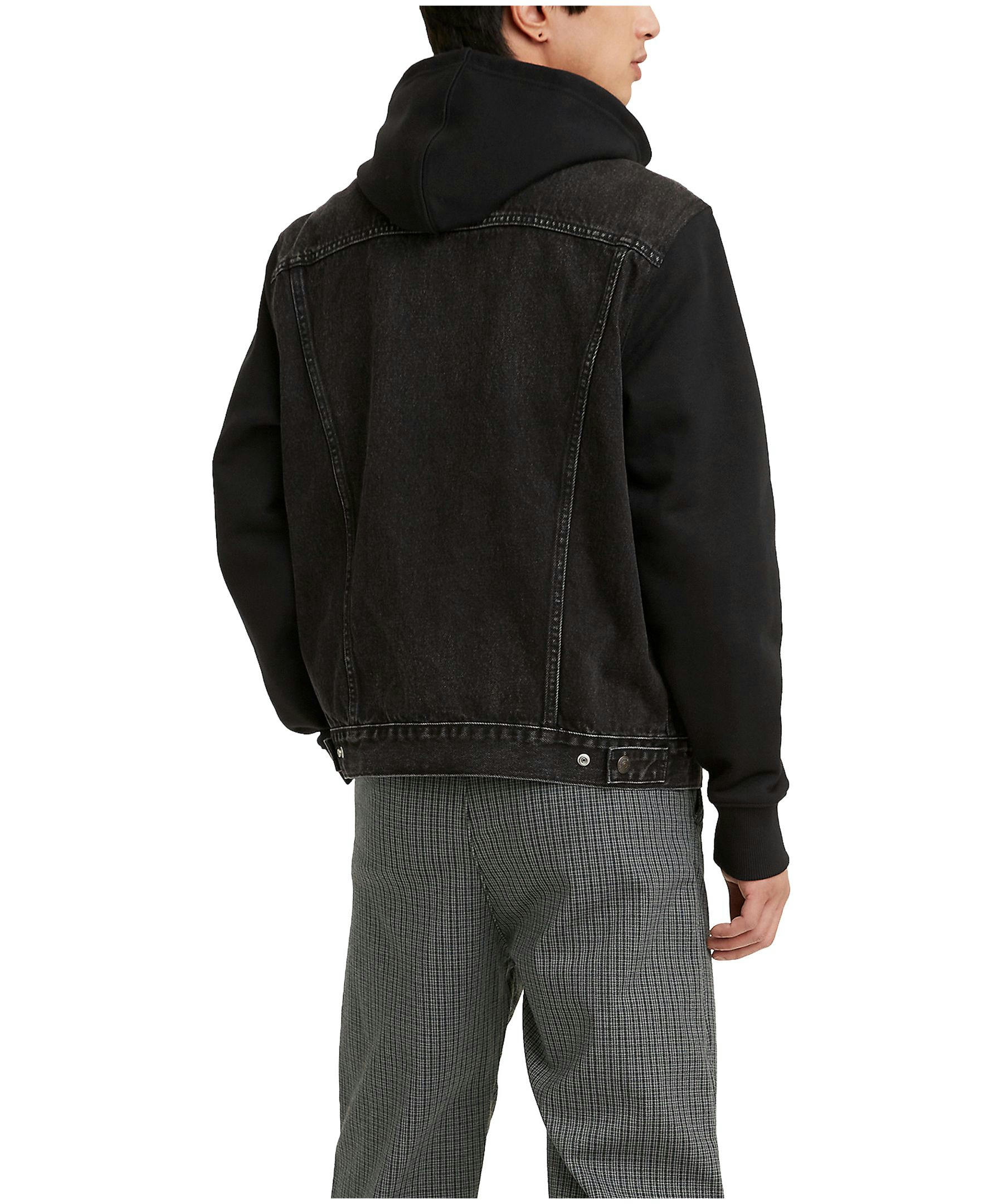 Levi's Men's Denim Hybrid Trucker Hoodie Jacket