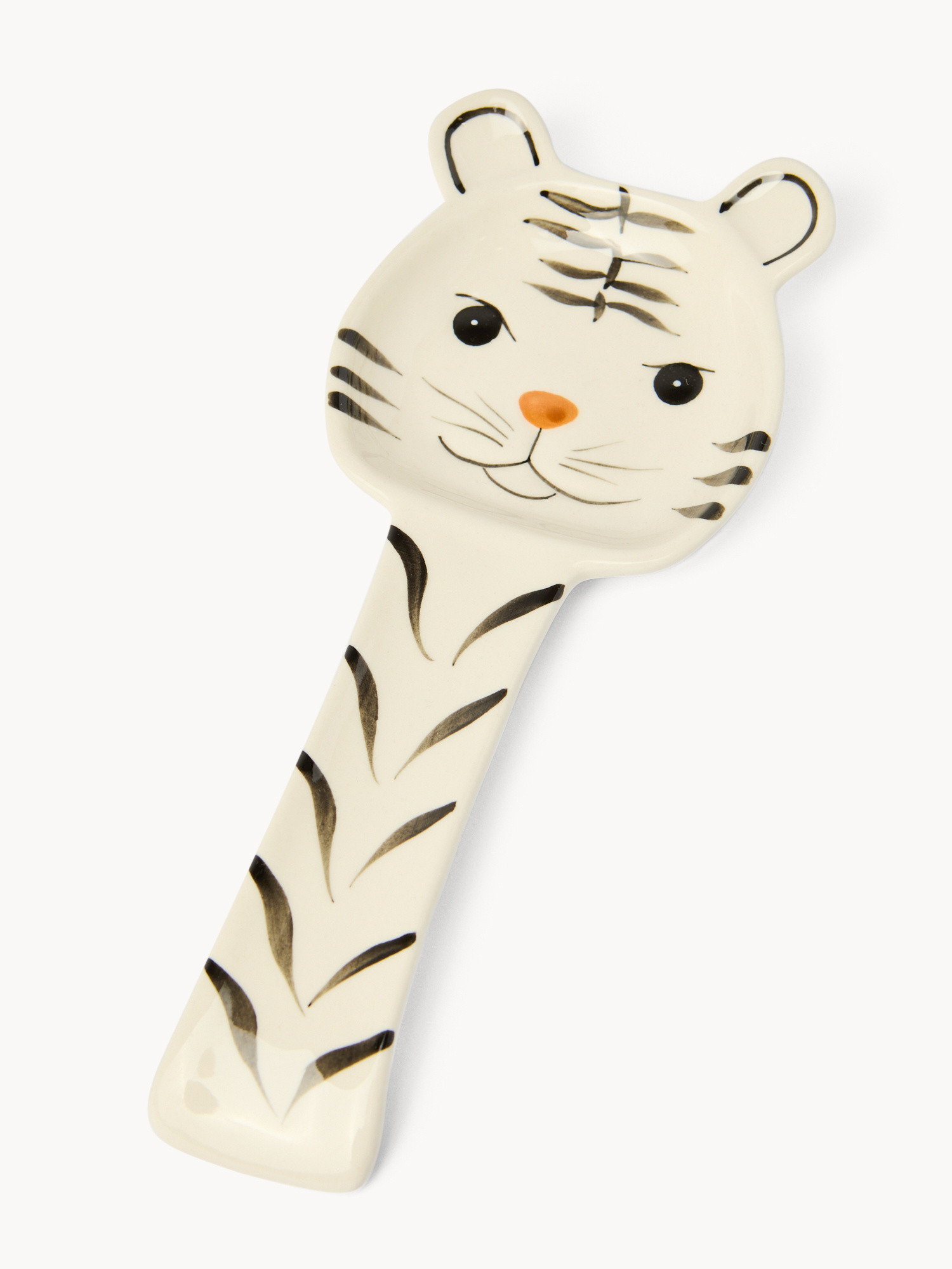 Porta mestolo in ceramica a tigre