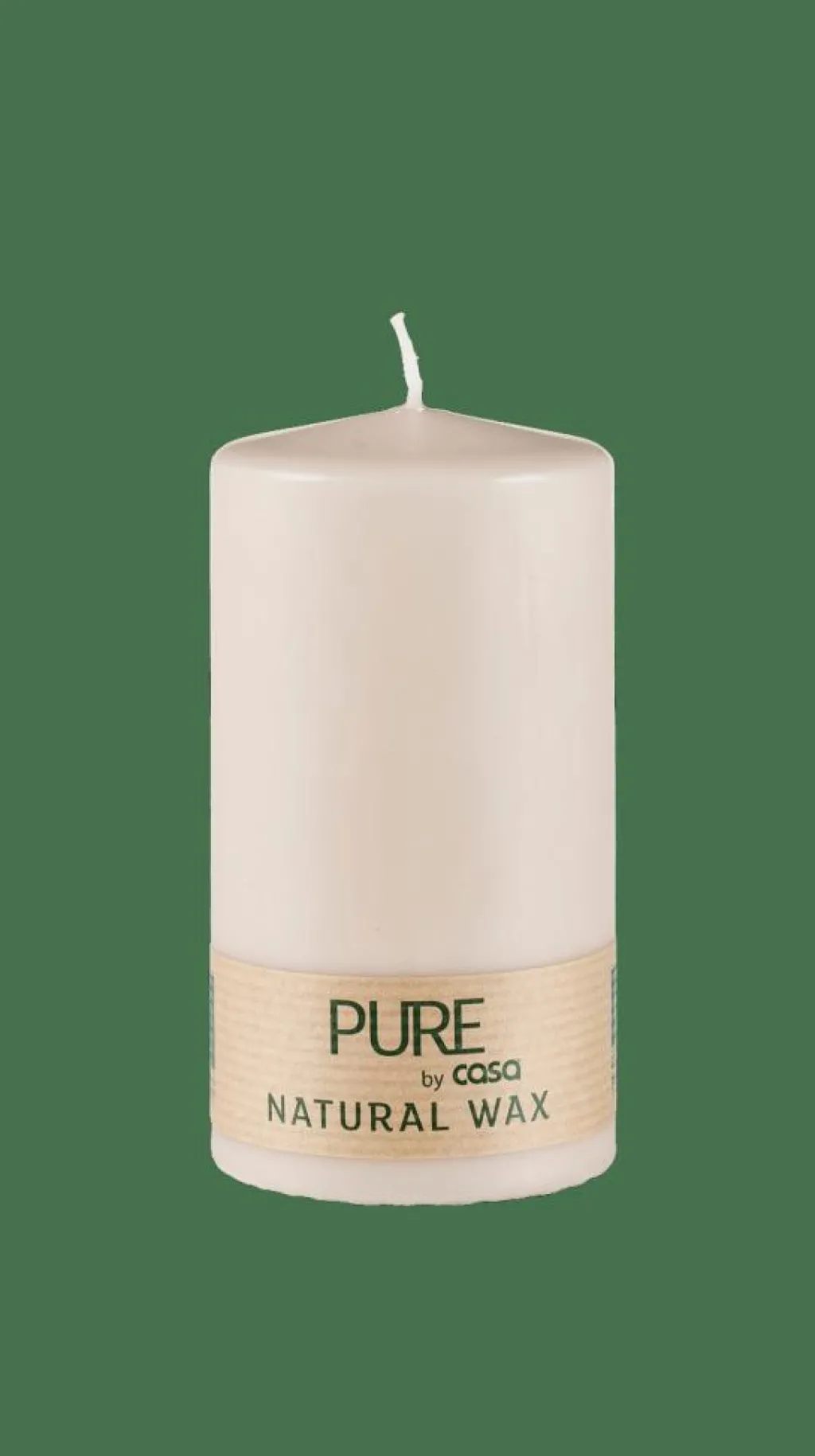 Bougies^CASA PURE Bougie Cylindrique Brun Clair