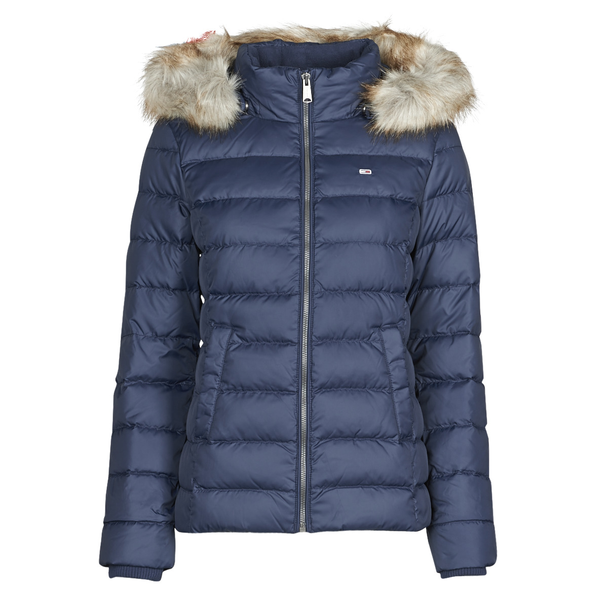 Tommy Jeans - TJW BASIC HOODED DOWN JACKET - Marine