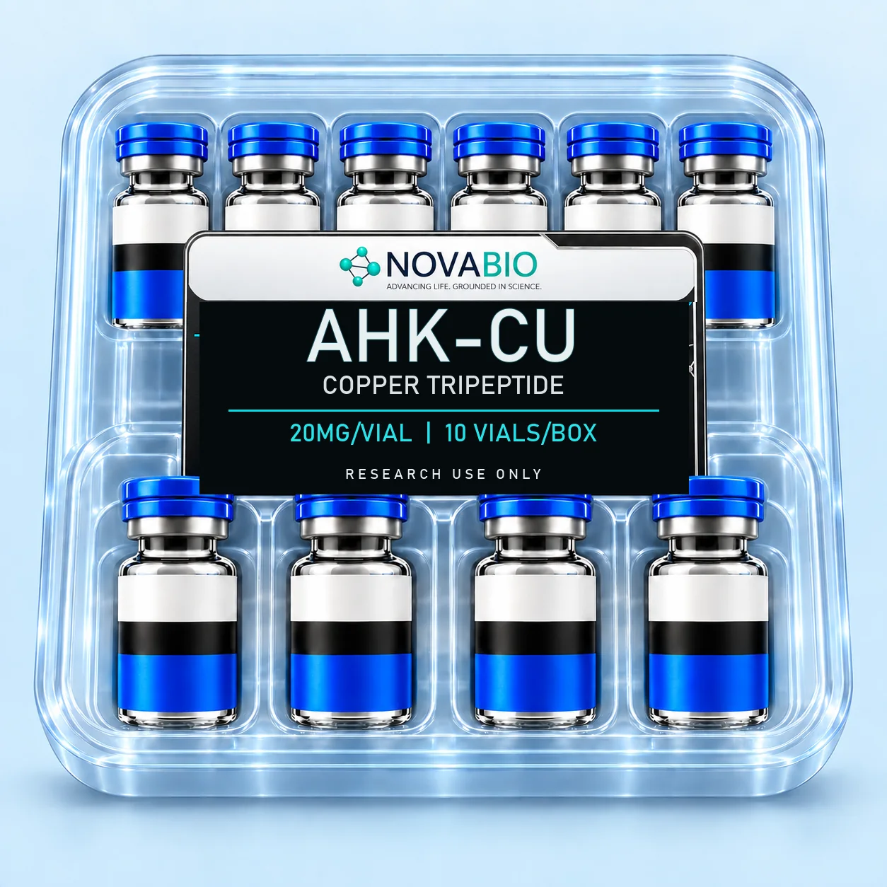 NOVABIO AHK-Cu 20MG per vial, 10 VIALS research product