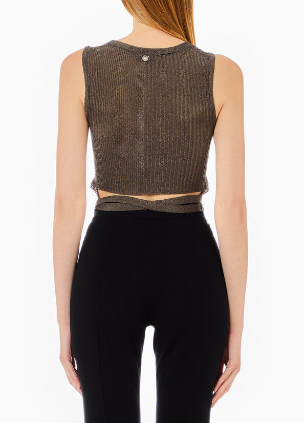 Top in maglia lurex&reg;