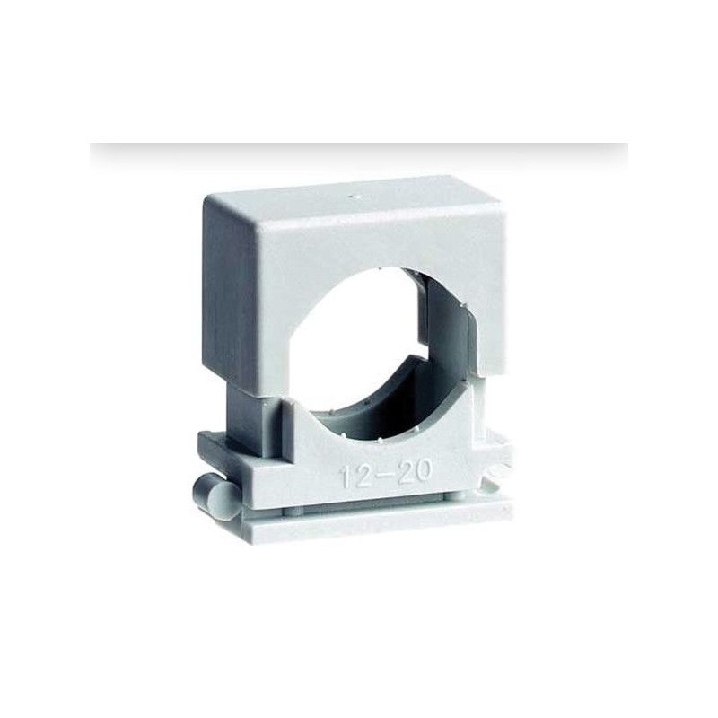 Attache à pression grise Ø 16 - 25 mm 20 pièces REDDY