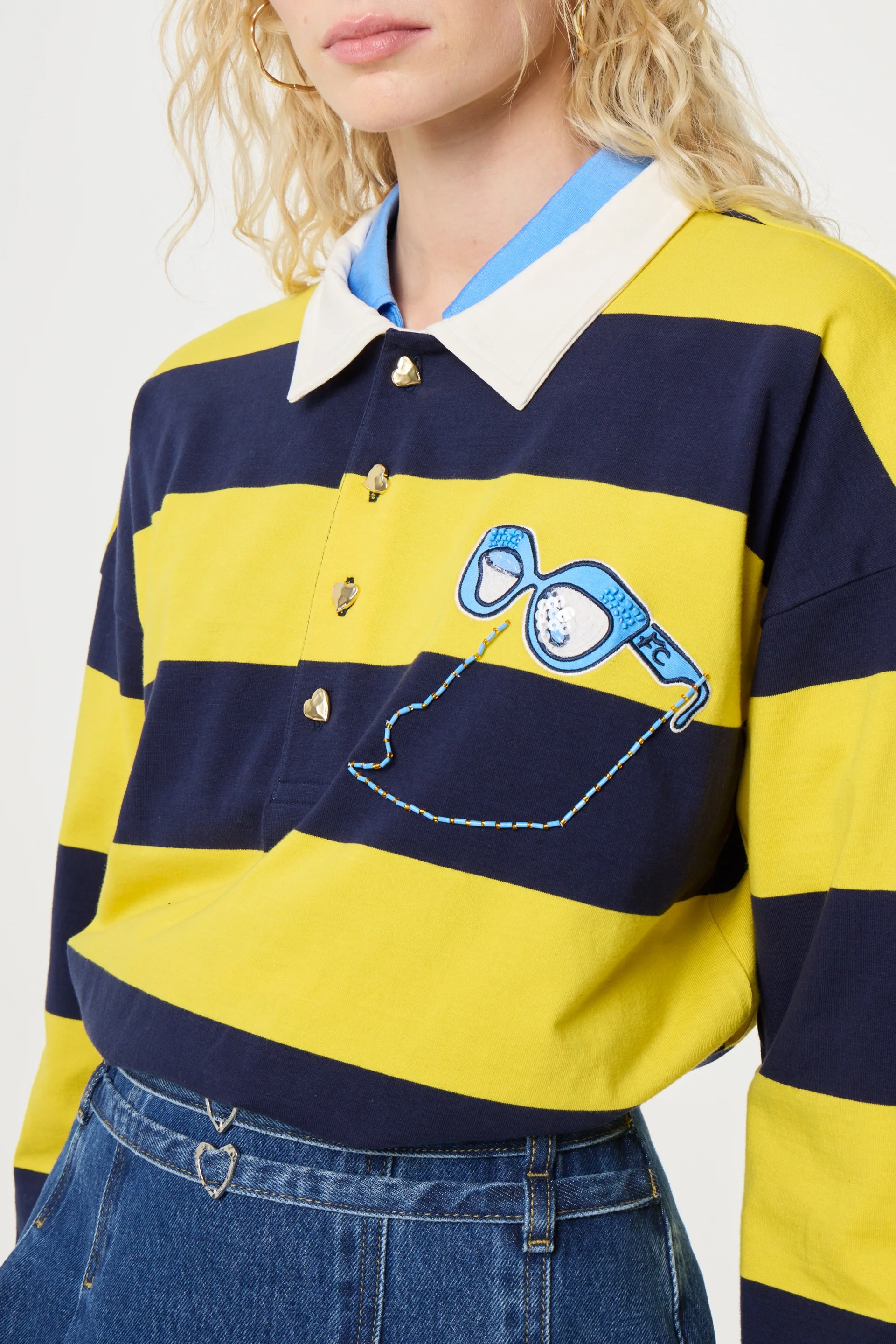 Paula Sweater | Vivid Yellow/Maritime Blue