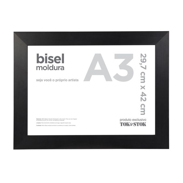MOLDURA A3 29 CM X 42 CM BISEL