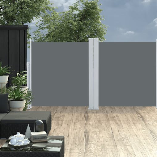 NNEVL Retractable Side Awning Anthracite 100x600 cm