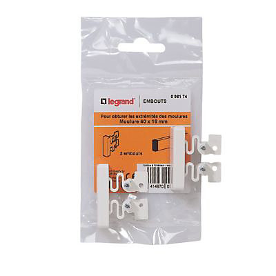 Embouts pour moulure 40 x 16 mm Legrand