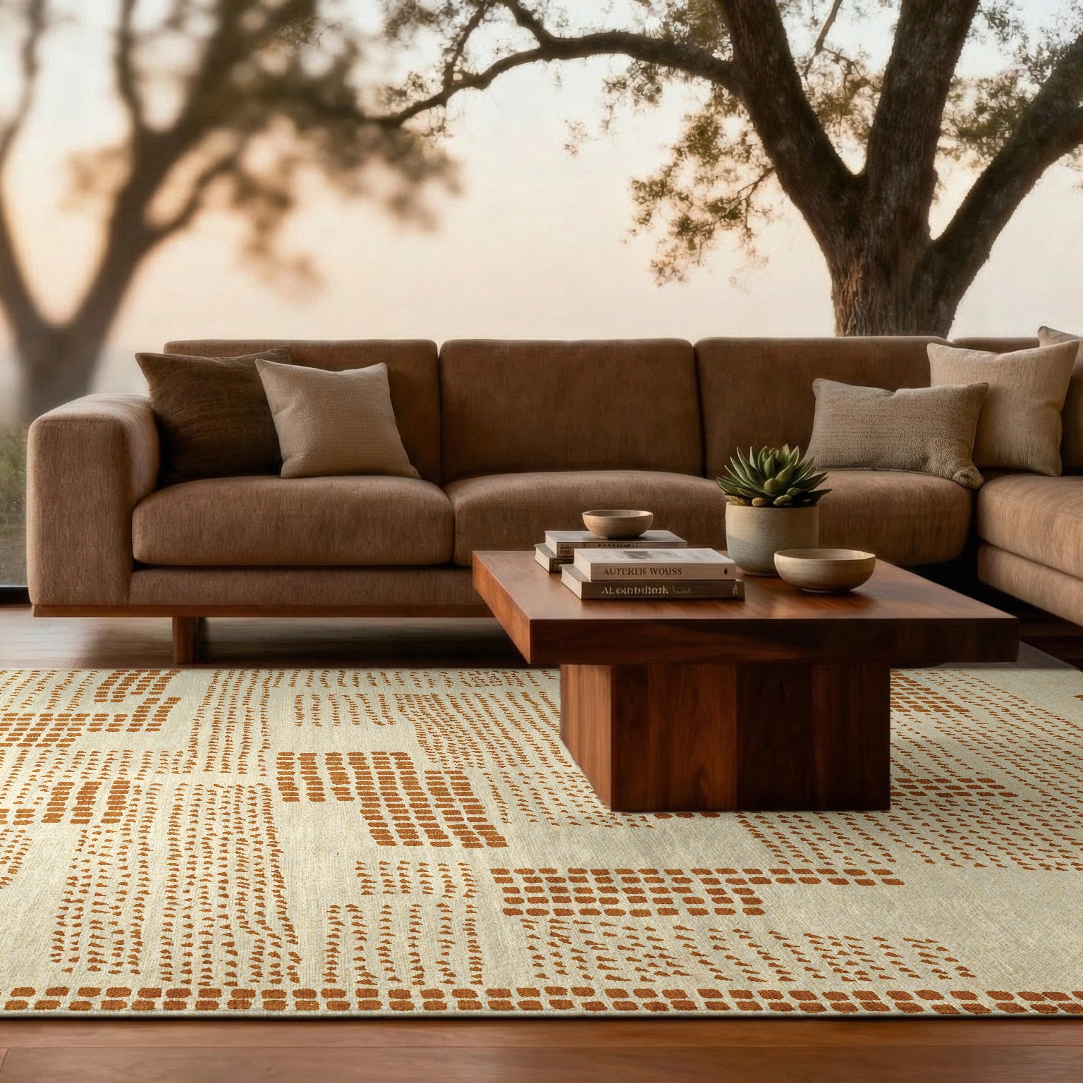 Louis de Poortere Zen Garden Vloerkleed 200 x 280 cm - Dryed Banana