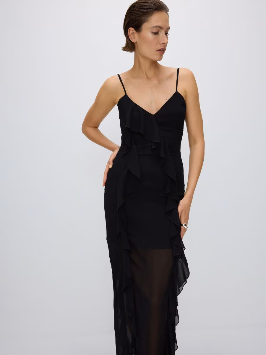 Maxi Dress With Ruffle Details
