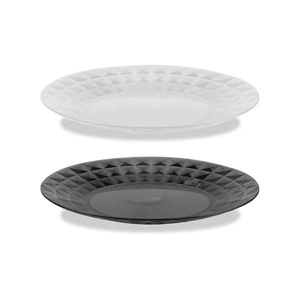 Diamond Plastic Plate 26.5cm
