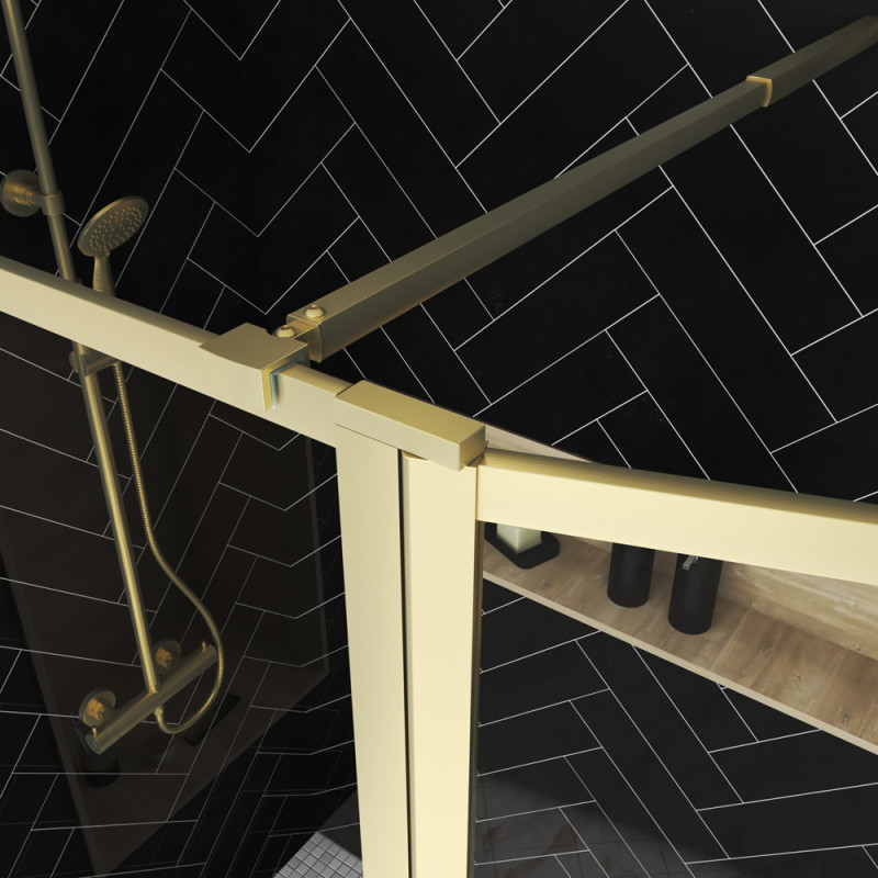 Paroi de douche avec volet Golden Edge 80   40 x 200 cm AURLANE